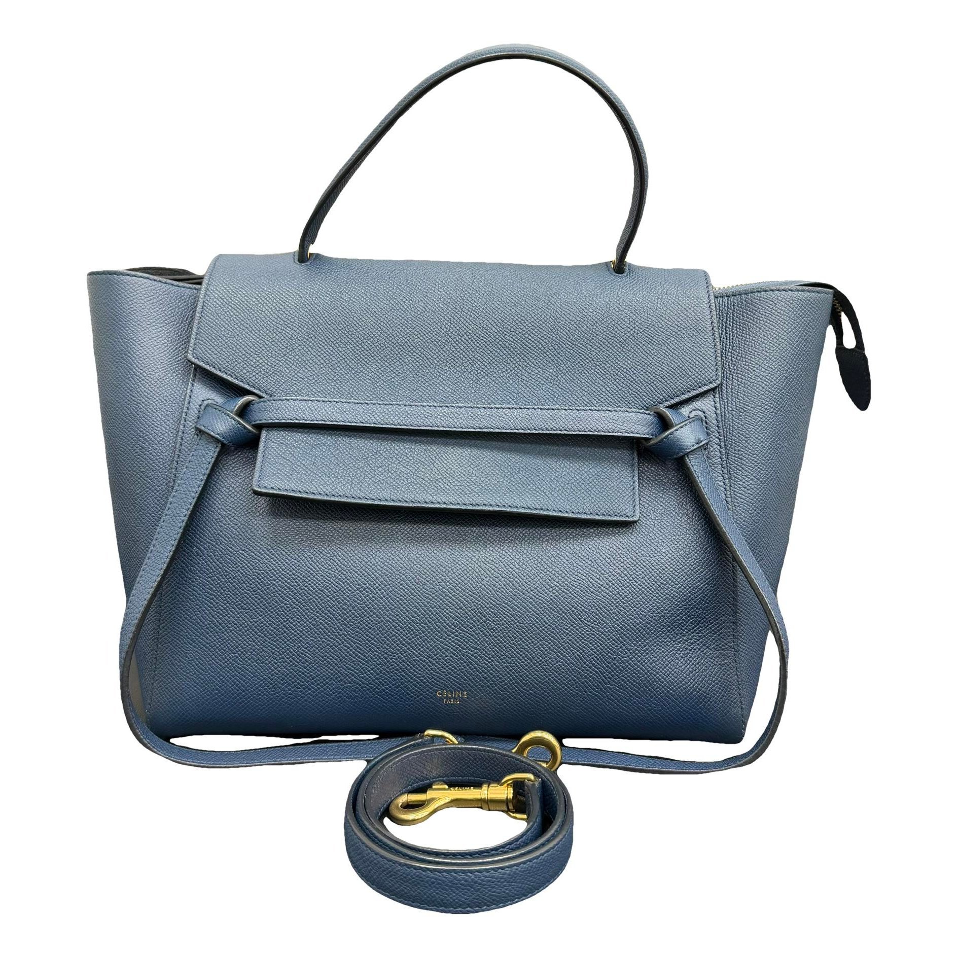 Belt leather handbag