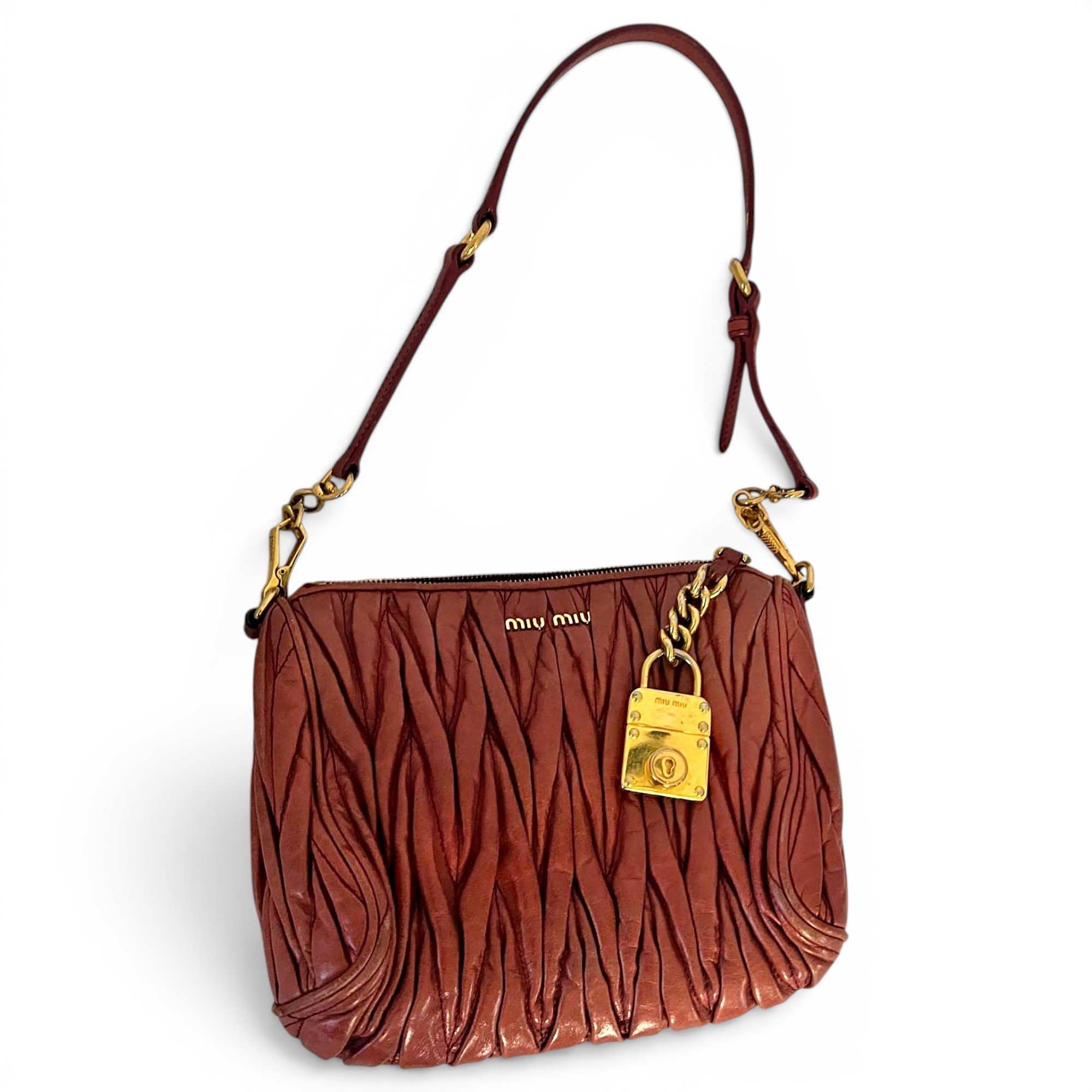Matelassé leather tote