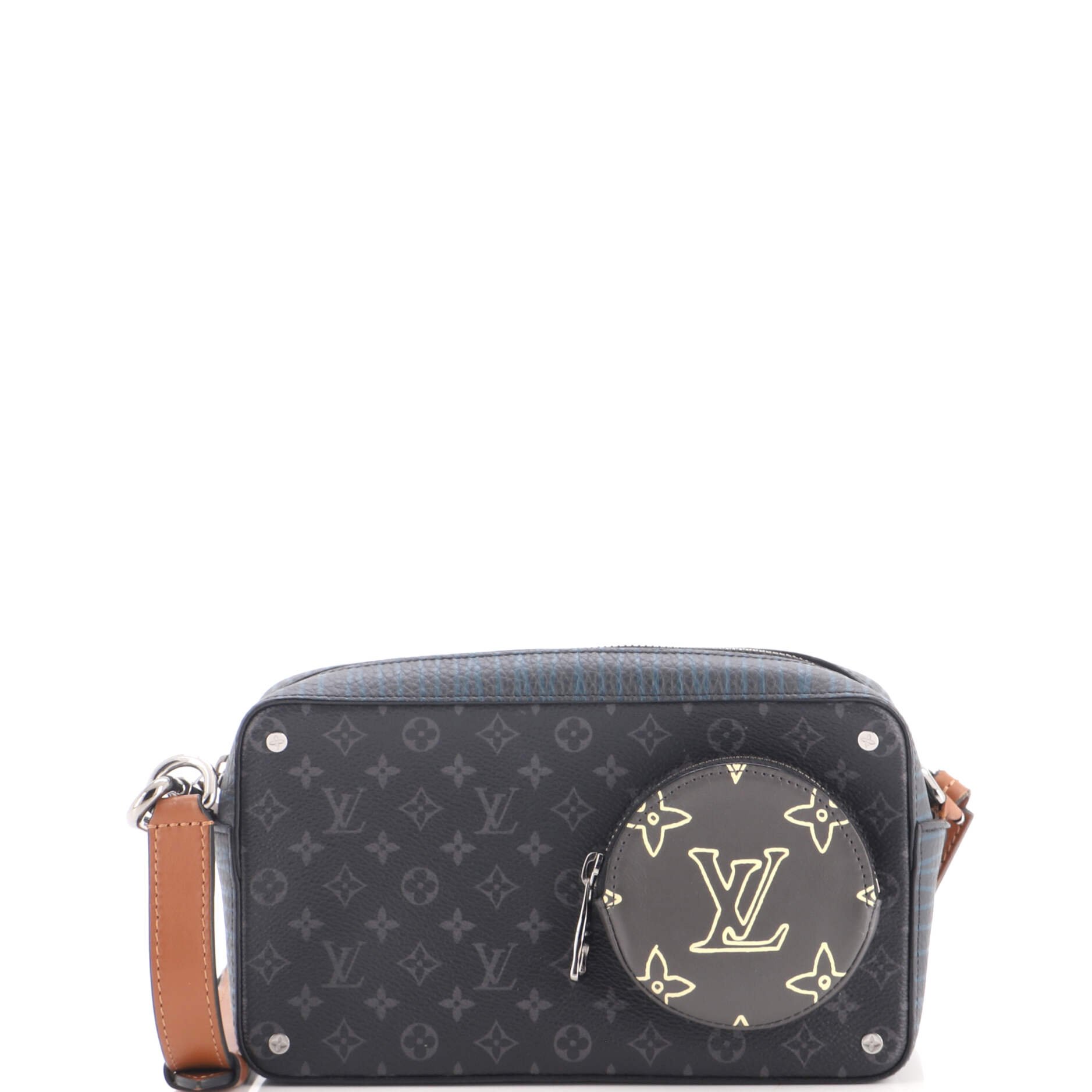 Volga On Strap Bag Monogram Eclipse Canvas with Monogram Leather