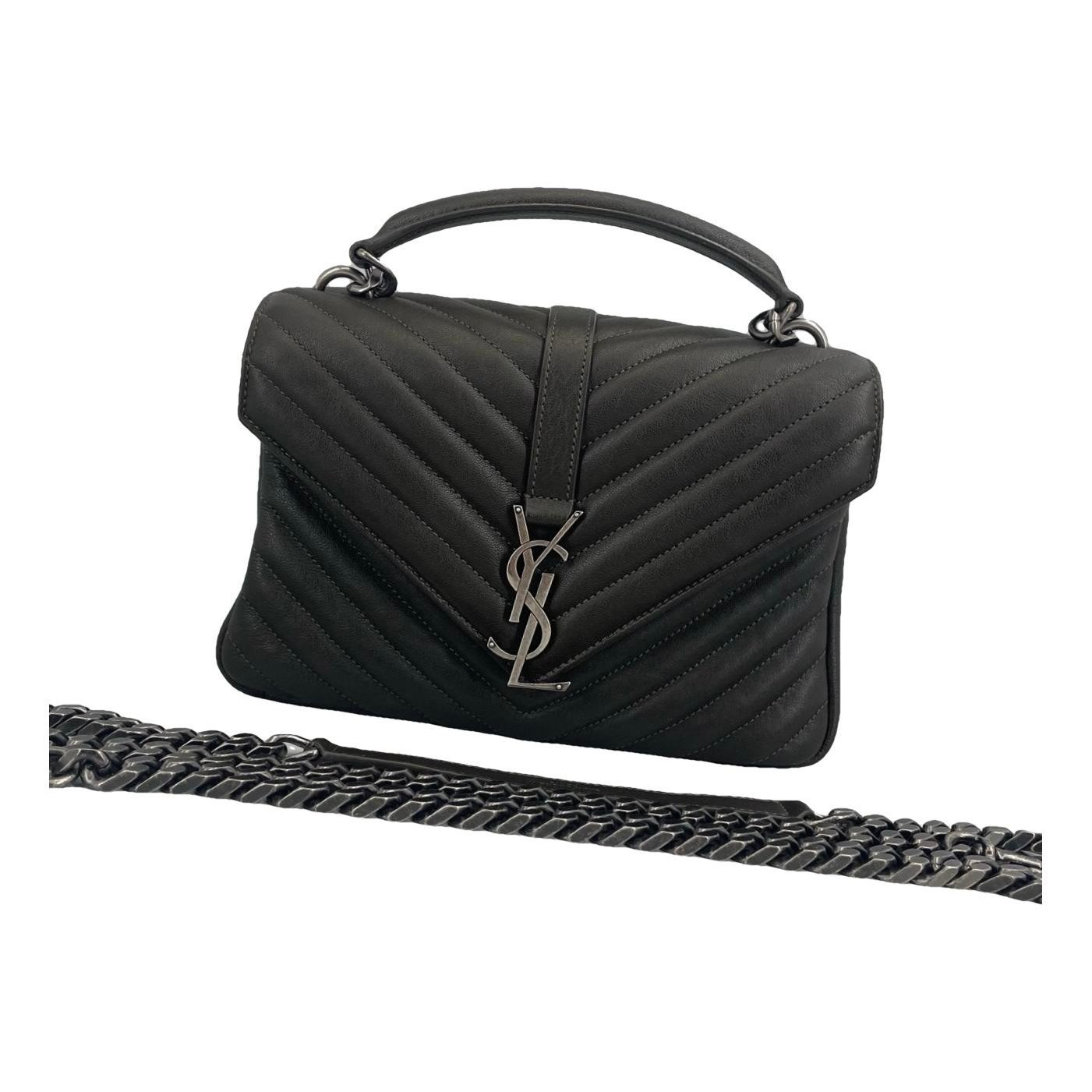 Collége monogramme leather handbag