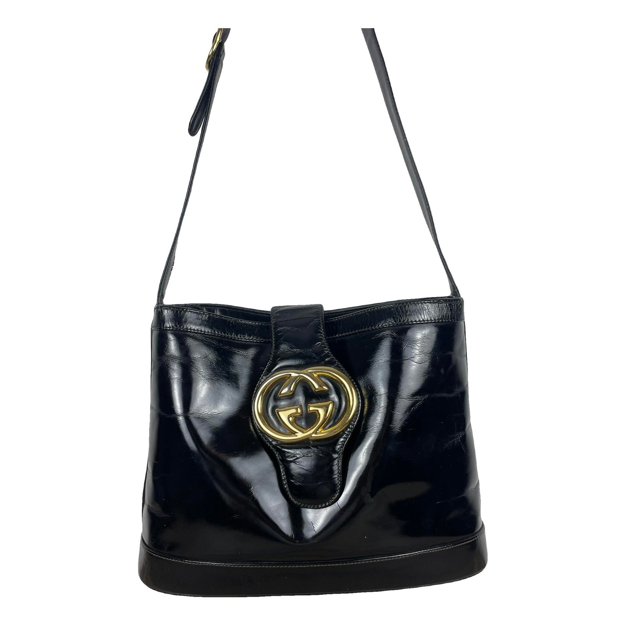 Blondie patent leather handbag