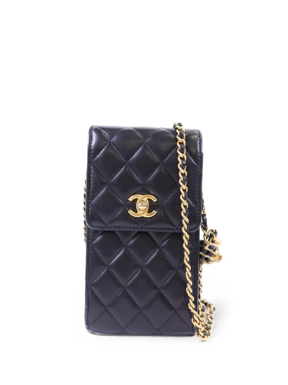 CC turn-lock shoulder bag