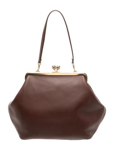 Leather Top Handle Bag