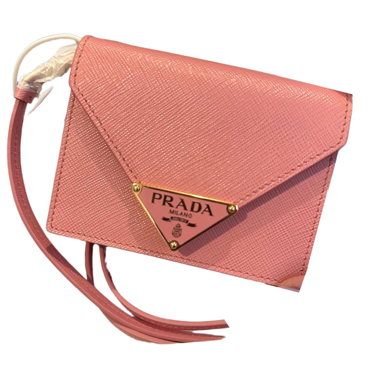 Leather clutch bag