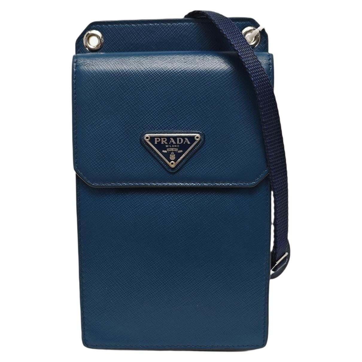 Re-Nylon leather crossbody bag