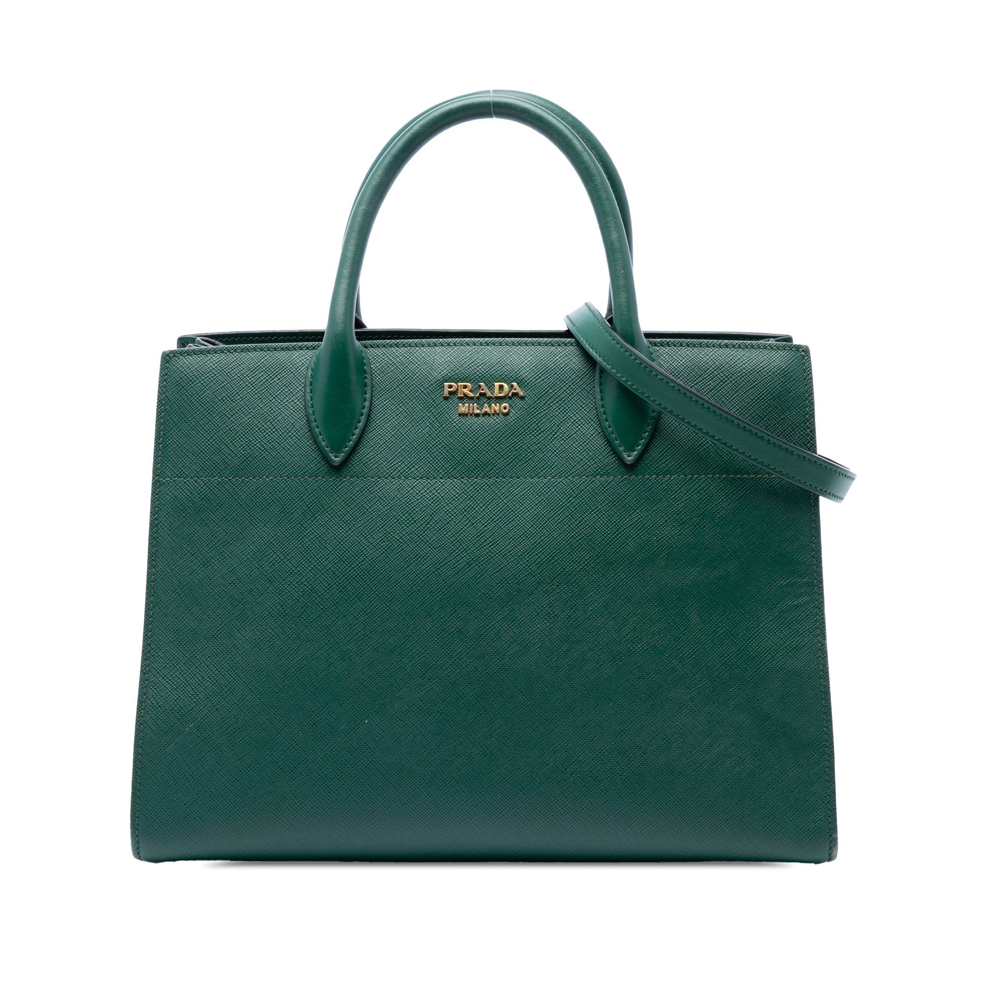 Bibliothèque leather handbag