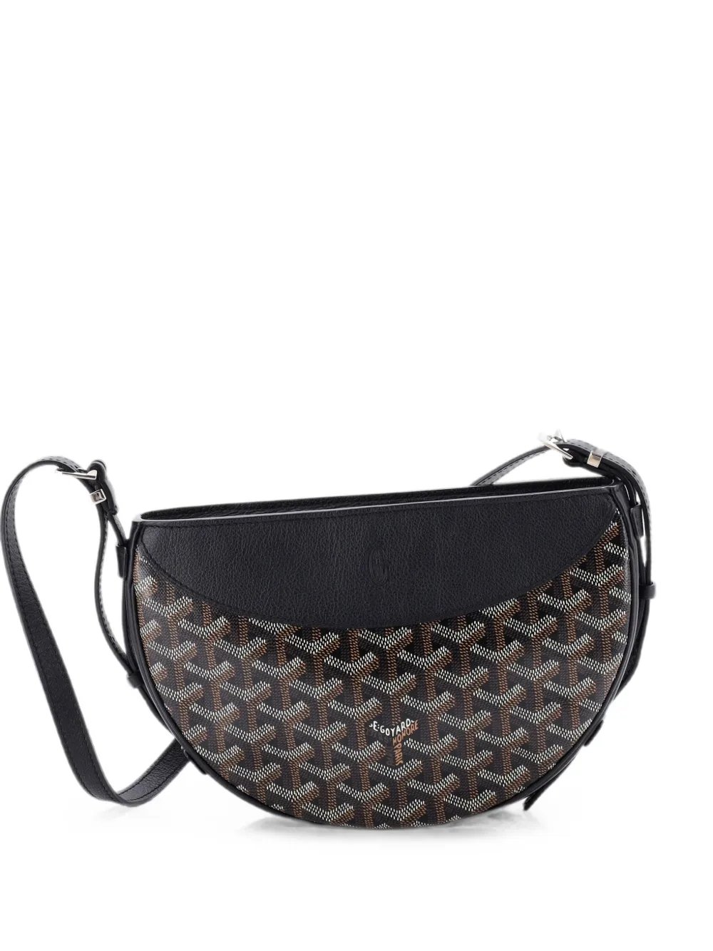 Hirondelle Coated Canvas and Leather shoulder bag