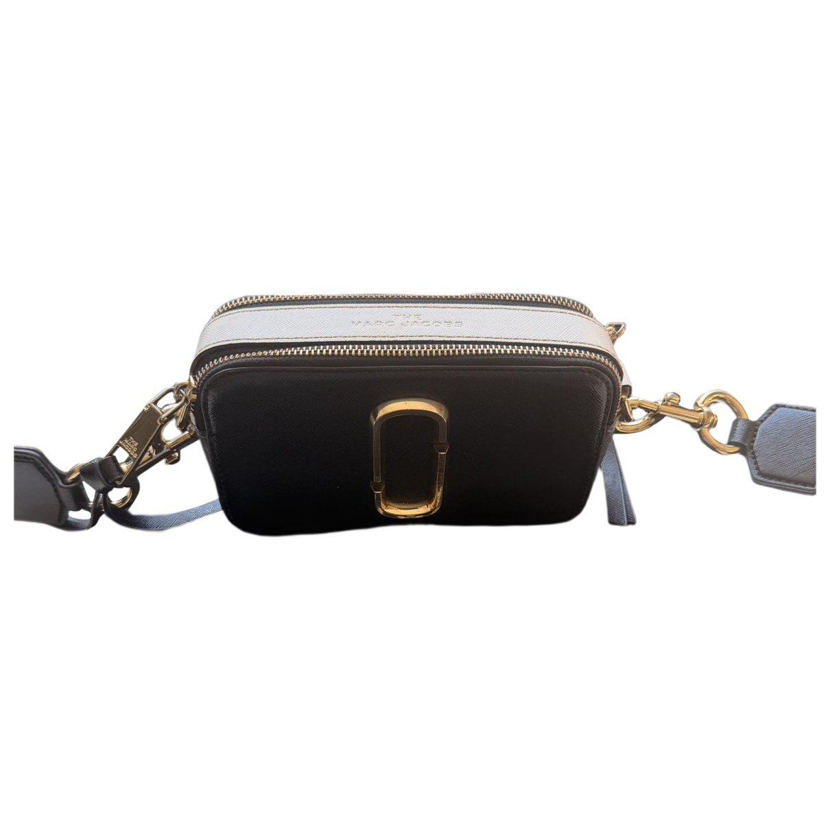 Snapshot leather handbag