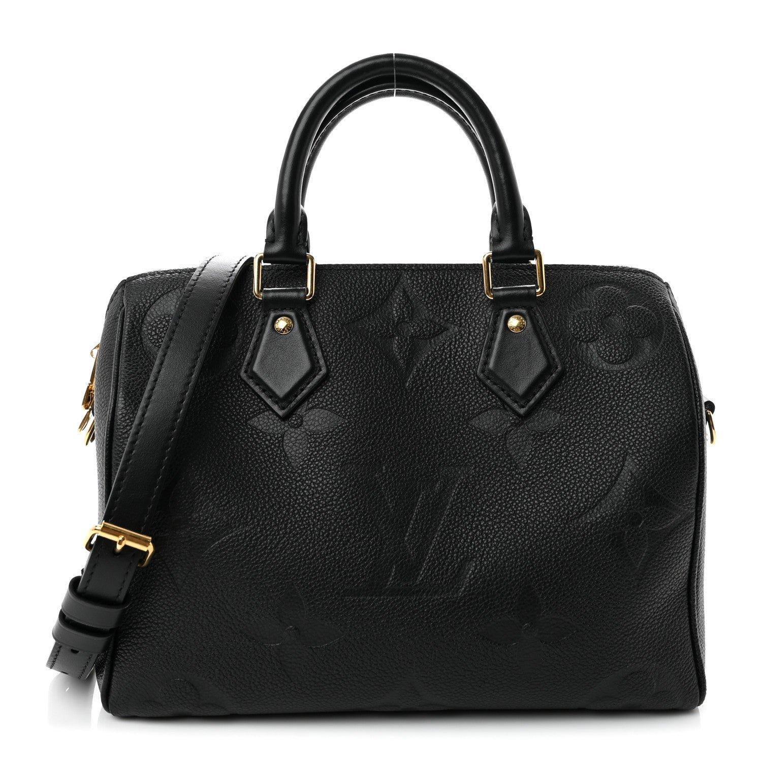 Louis Vuitton Louis Vuitton Empreinte Monogram Giant Speedy Bandouliere 25 Black