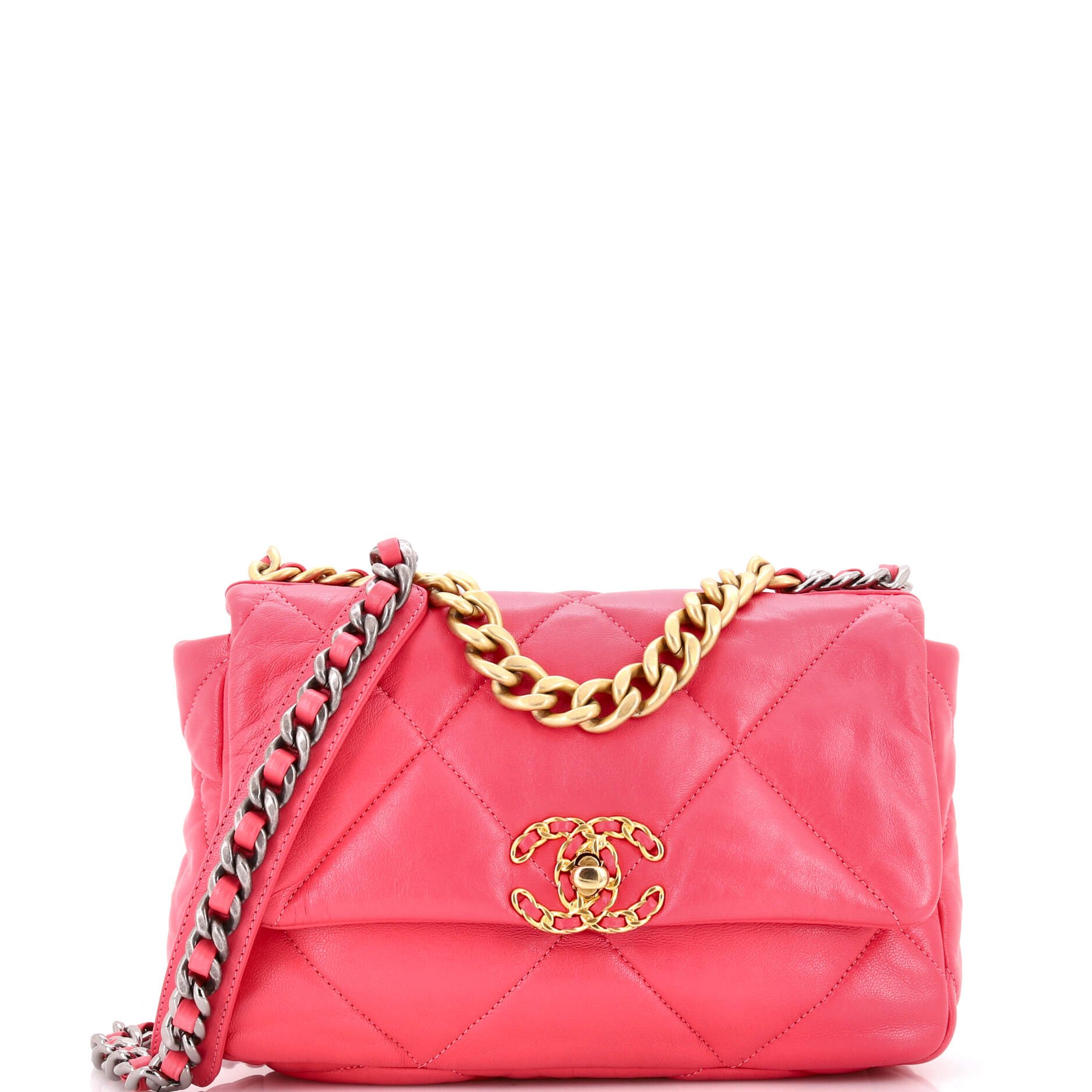 Chanel 19 Flap Bag Quilted Leather Medium