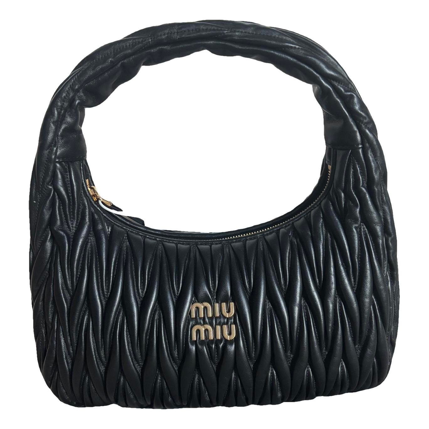 Miu Wander leather handbag