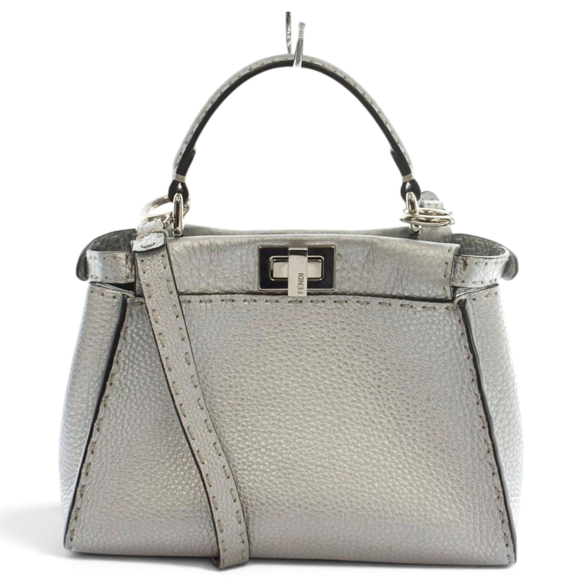 Fendi Peekaboo leather handbag