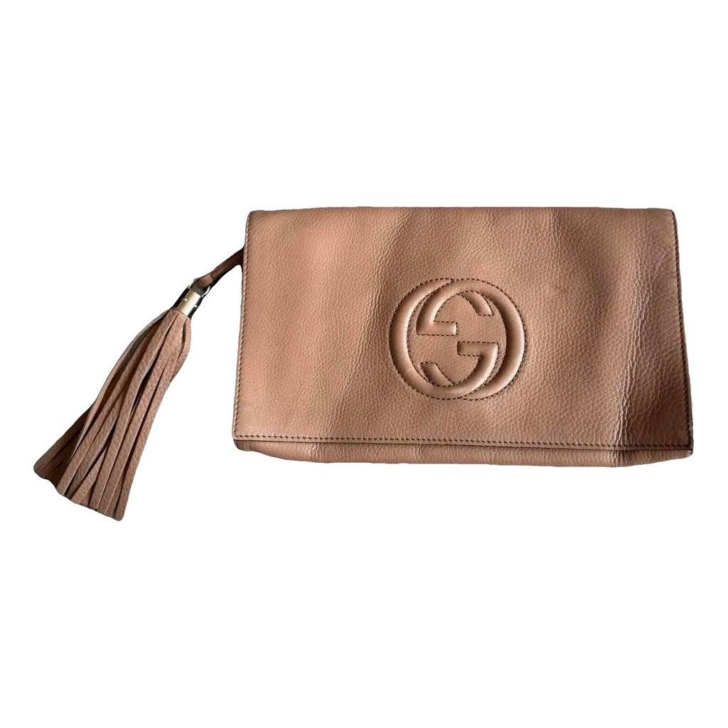 Soho leather clutch bag