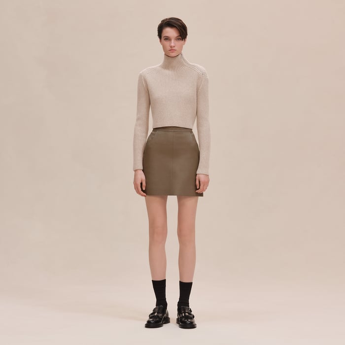 Miniskirt With Quilted Detail