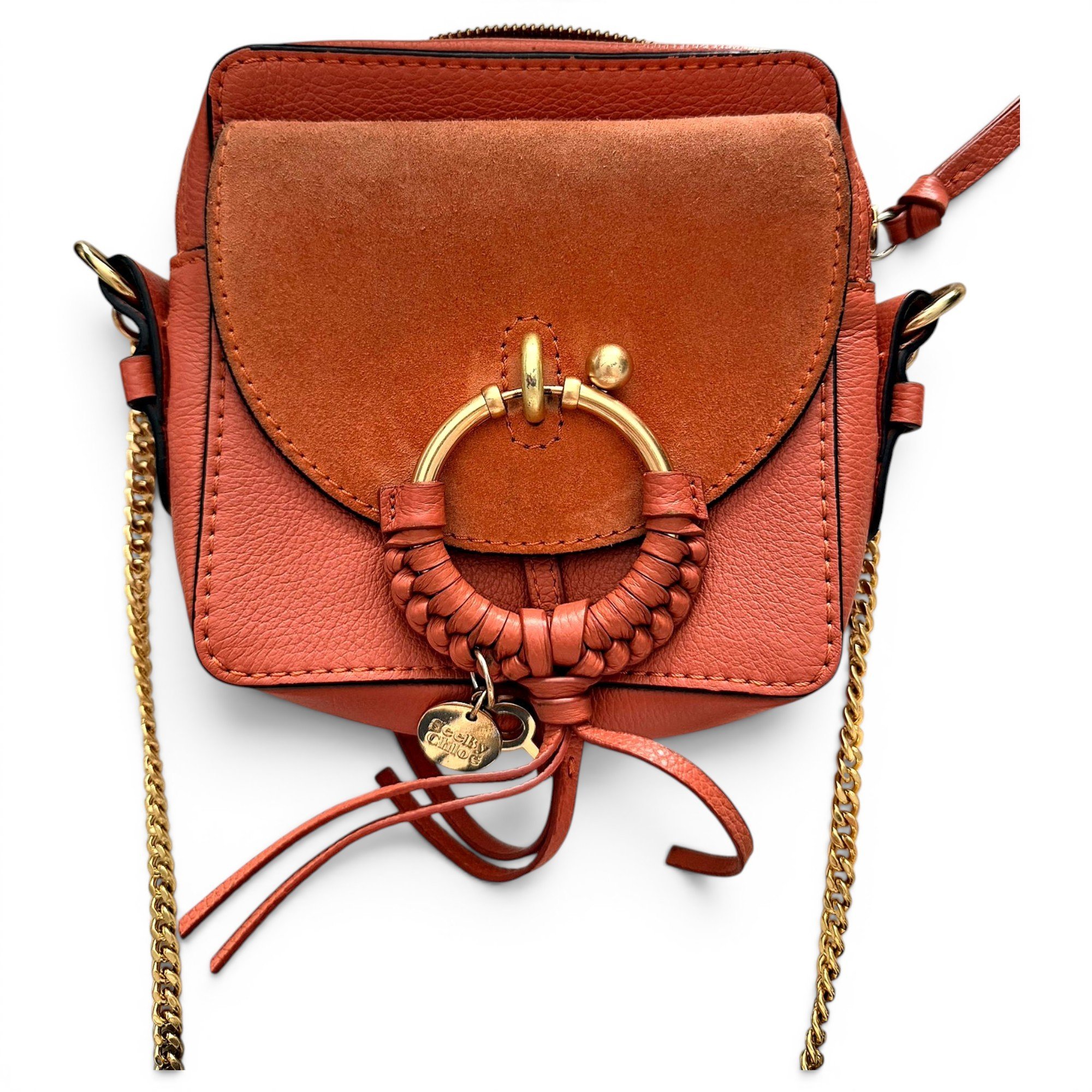 Leather clutch bag