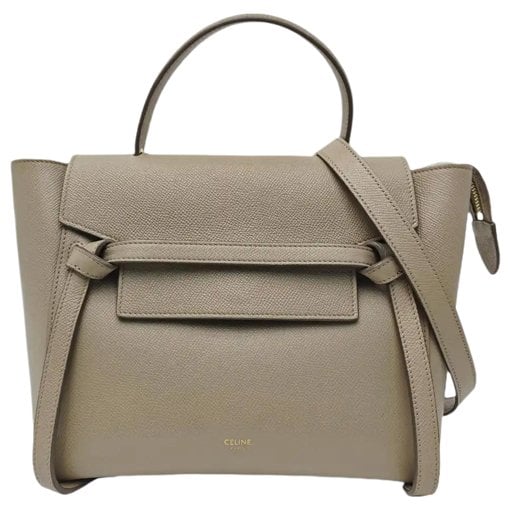 Belt leather handbag