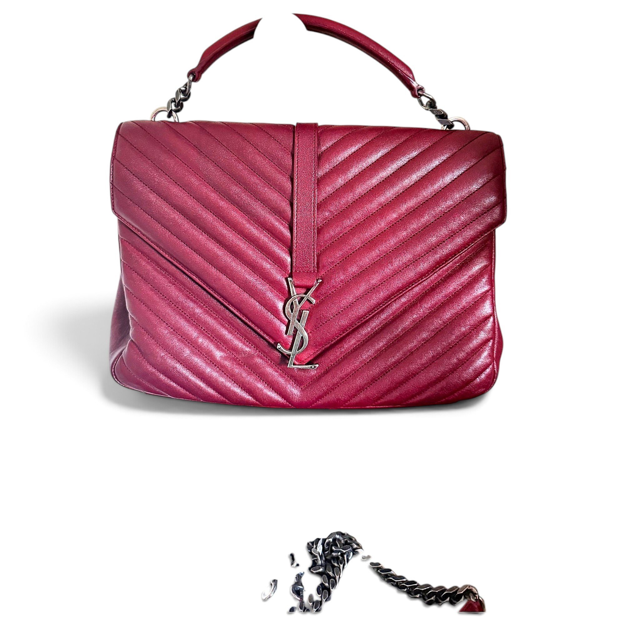 Collége monogramme leather handbag
