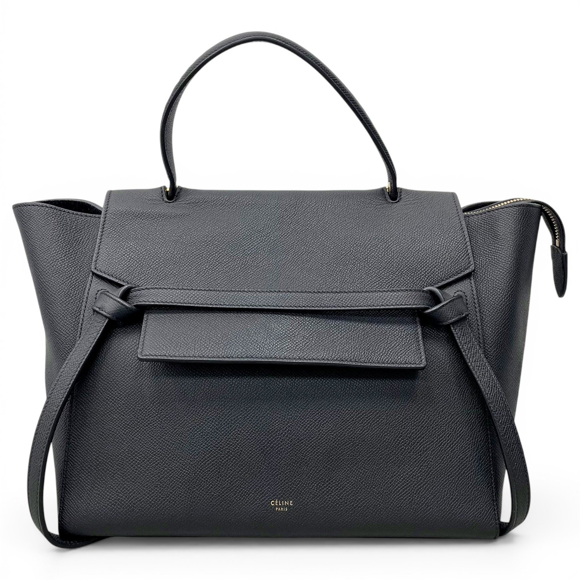 Belt leather handbag