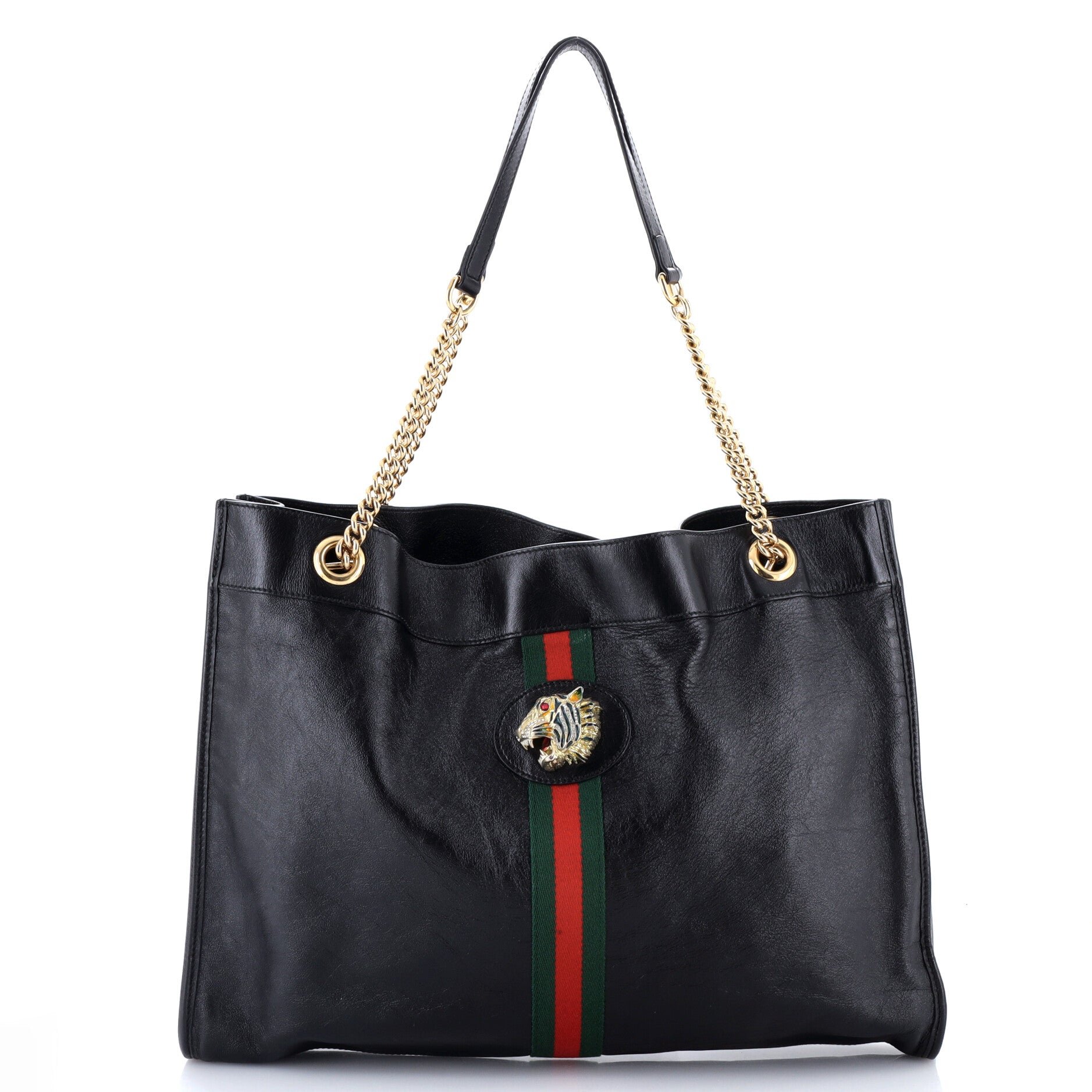 Rajah Chain Tote Leather Large