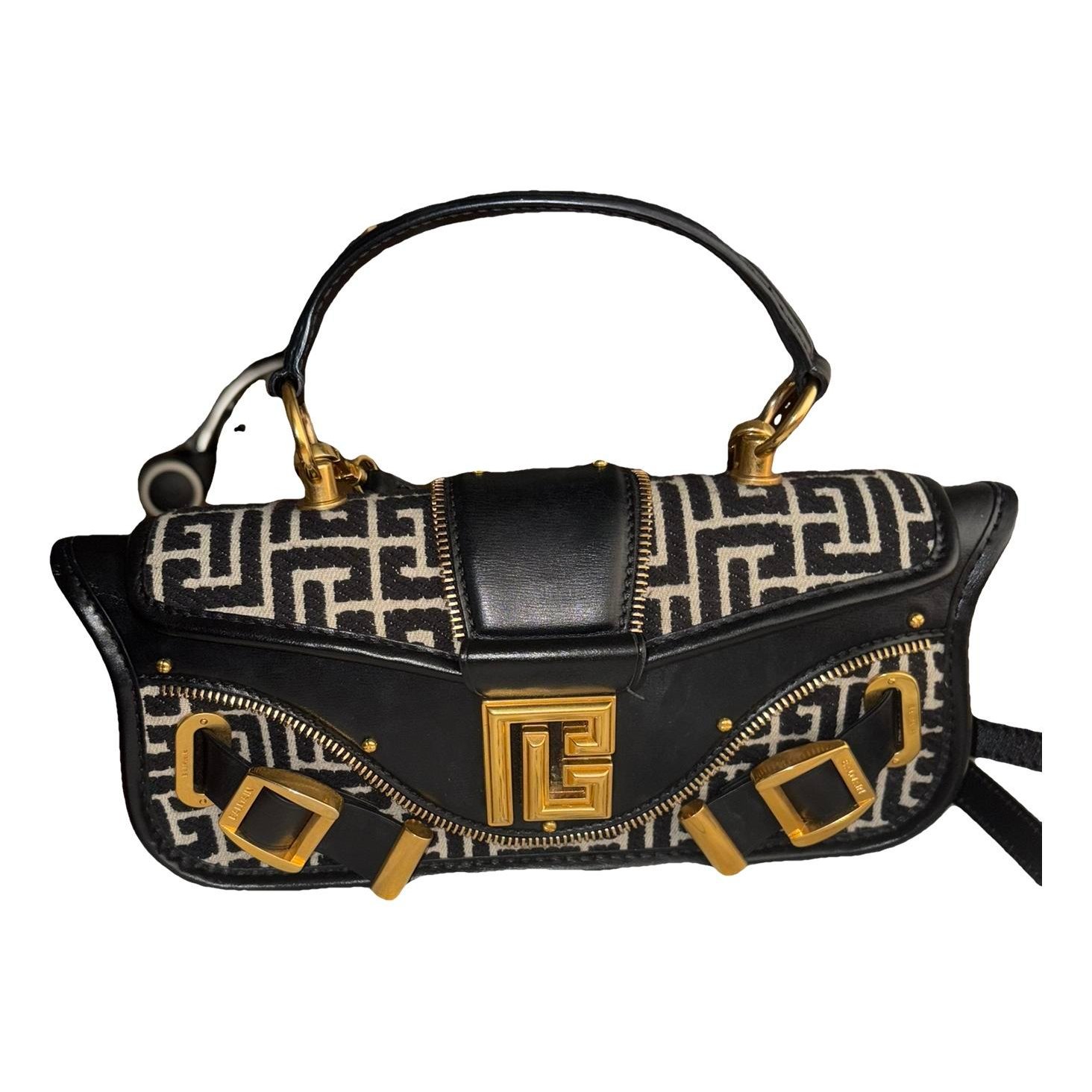 Leather clutch bag