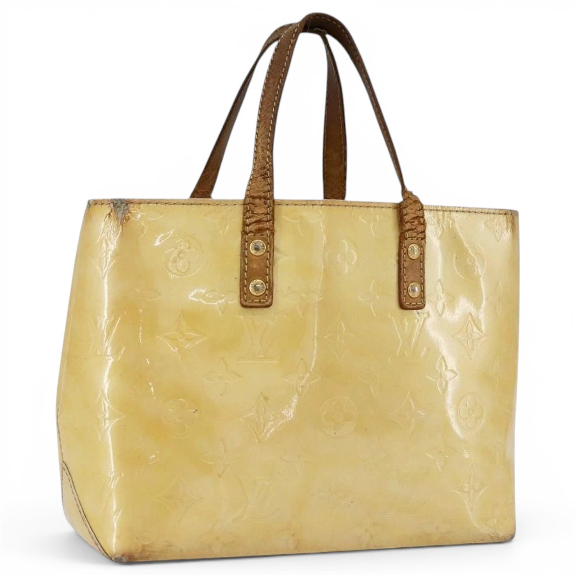 Patent leather handbag