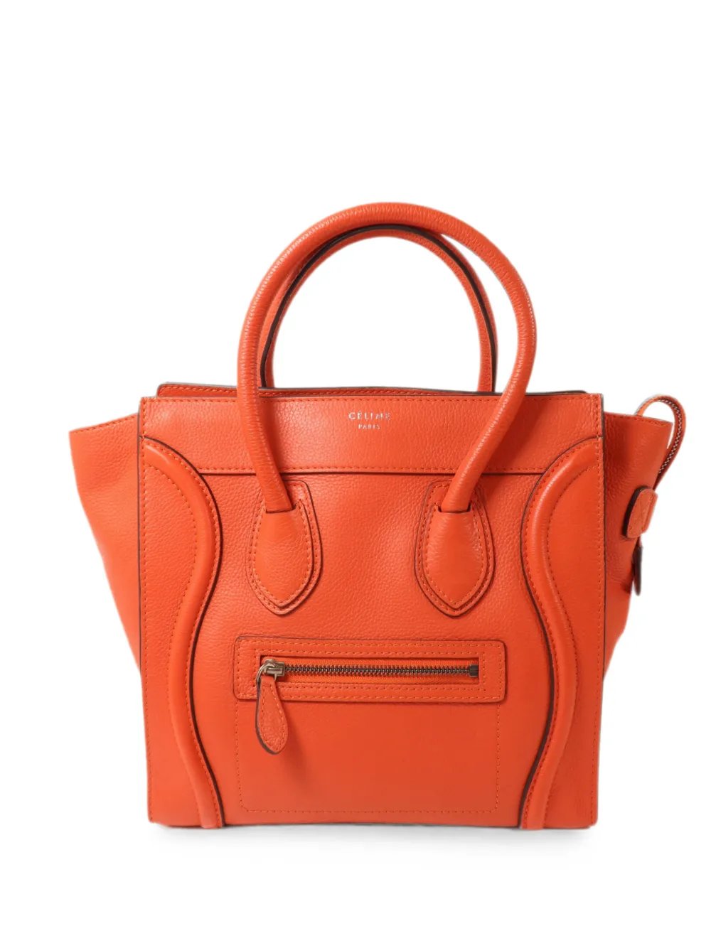 Micro Luggage calf leather handbag