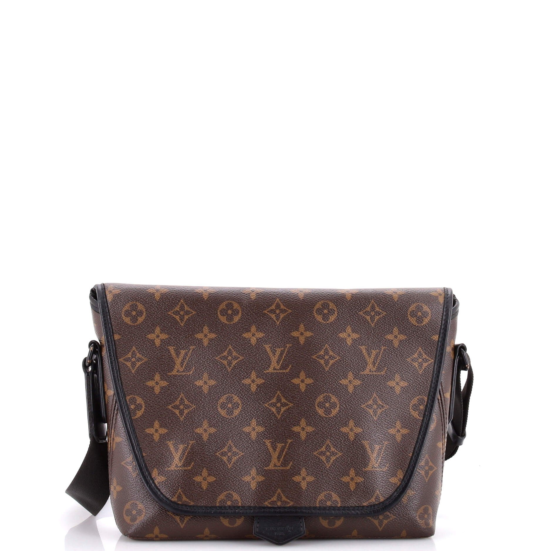 Magnetic Messenger Bag Macassar Monogram Canvas