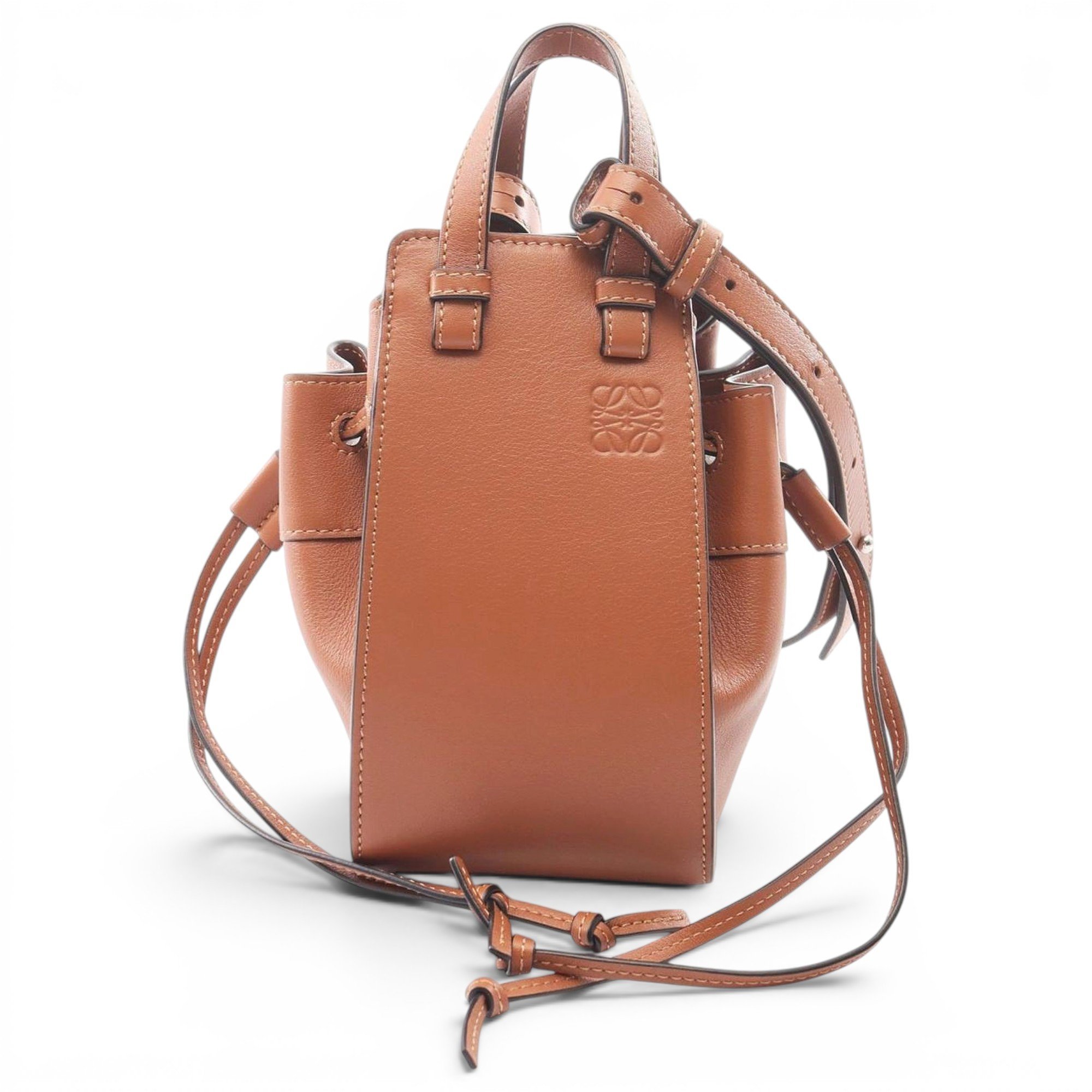 Hammock leather handbag