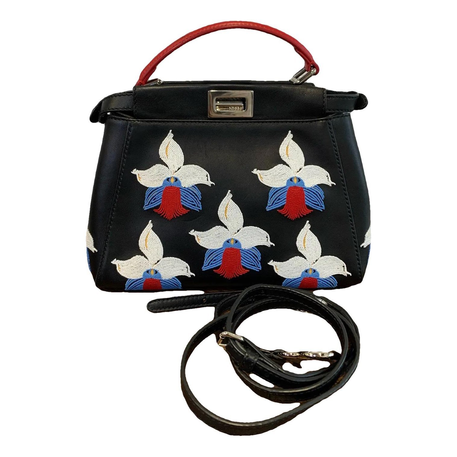 Peekaboo leather crossbody bag