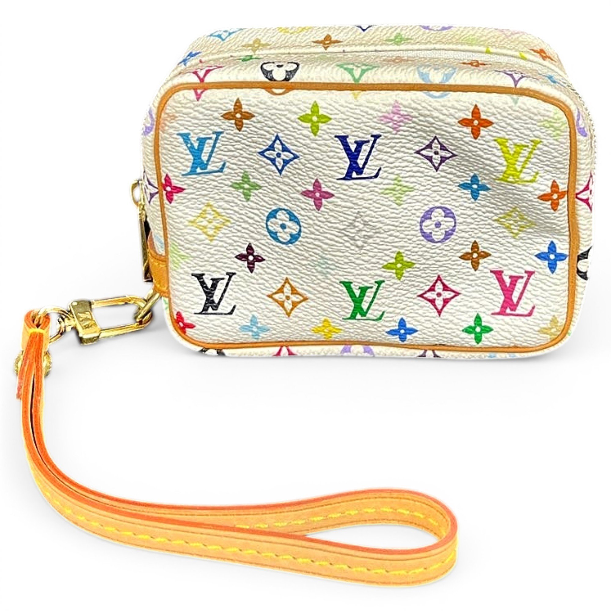 Leather clutch bag
