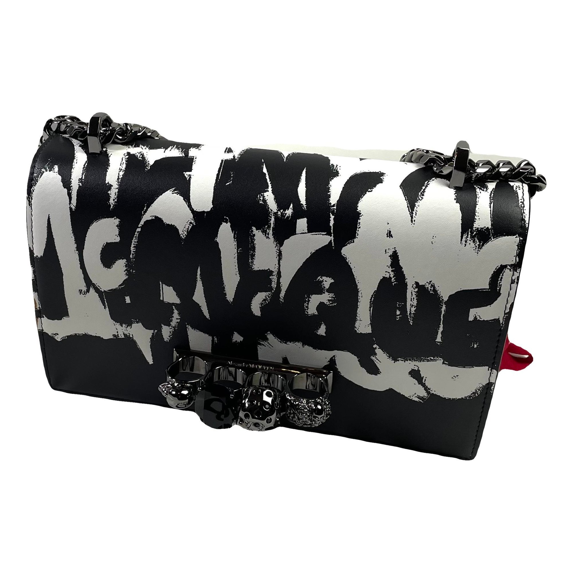 Alexander McQueen Knuckle leather handbag