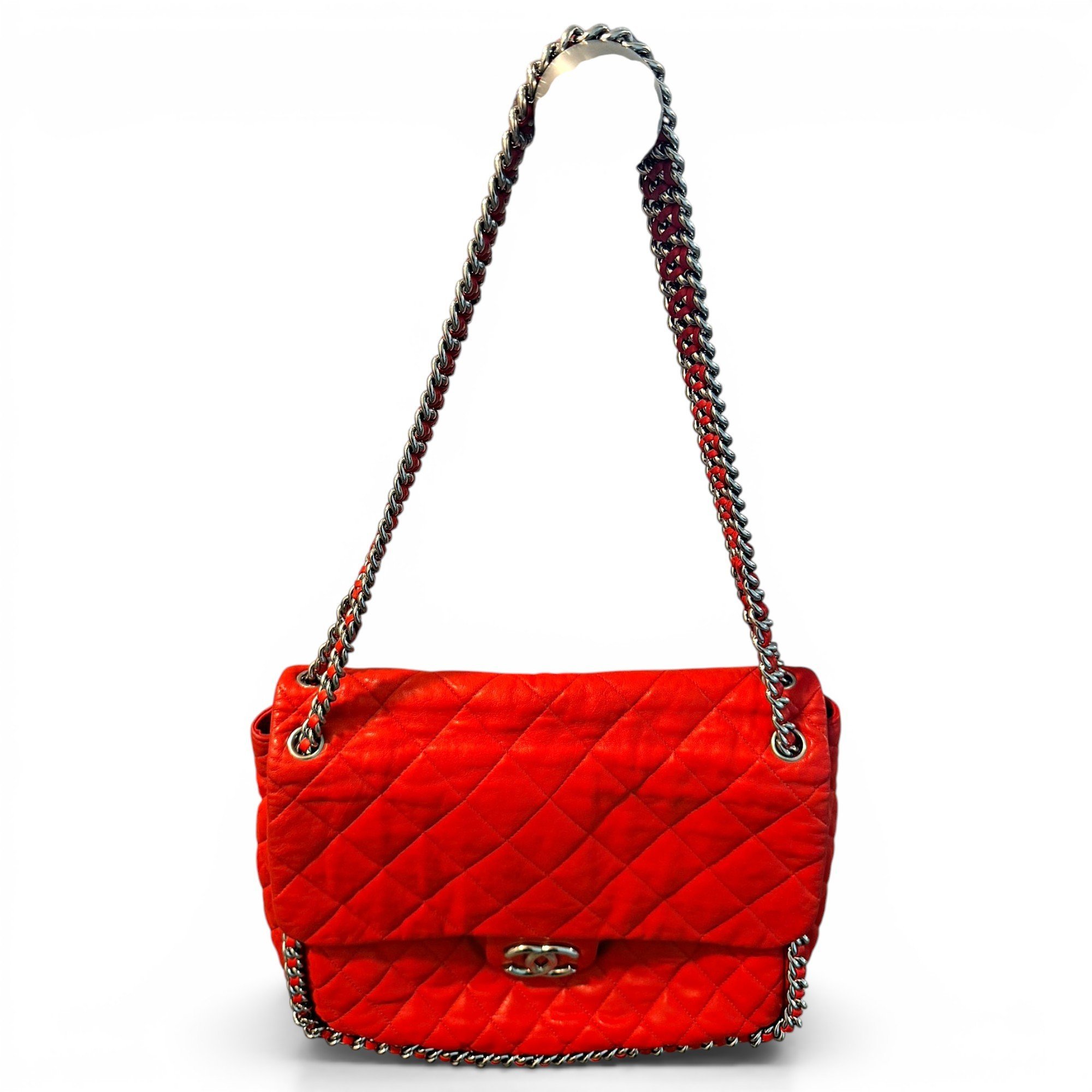 Chain Around leather handbag