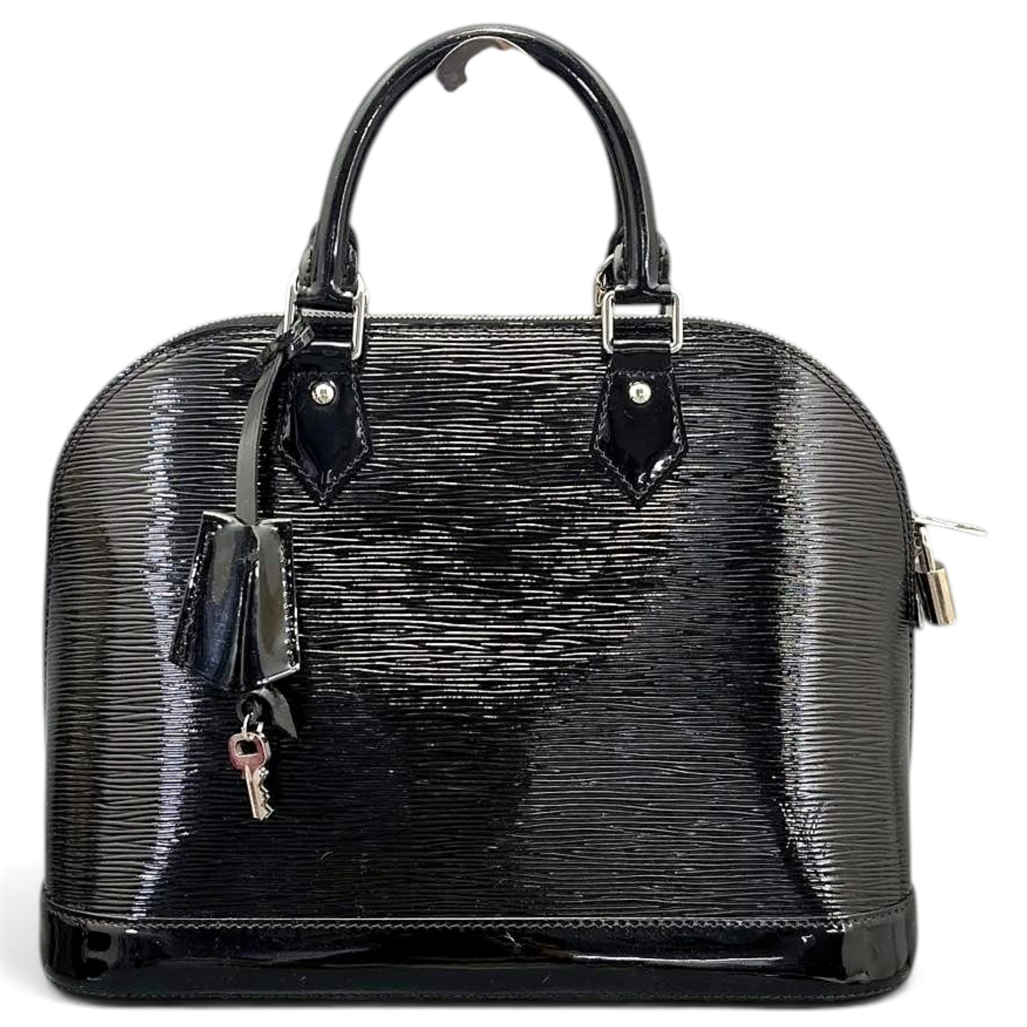 Alma patent leather bowling bag