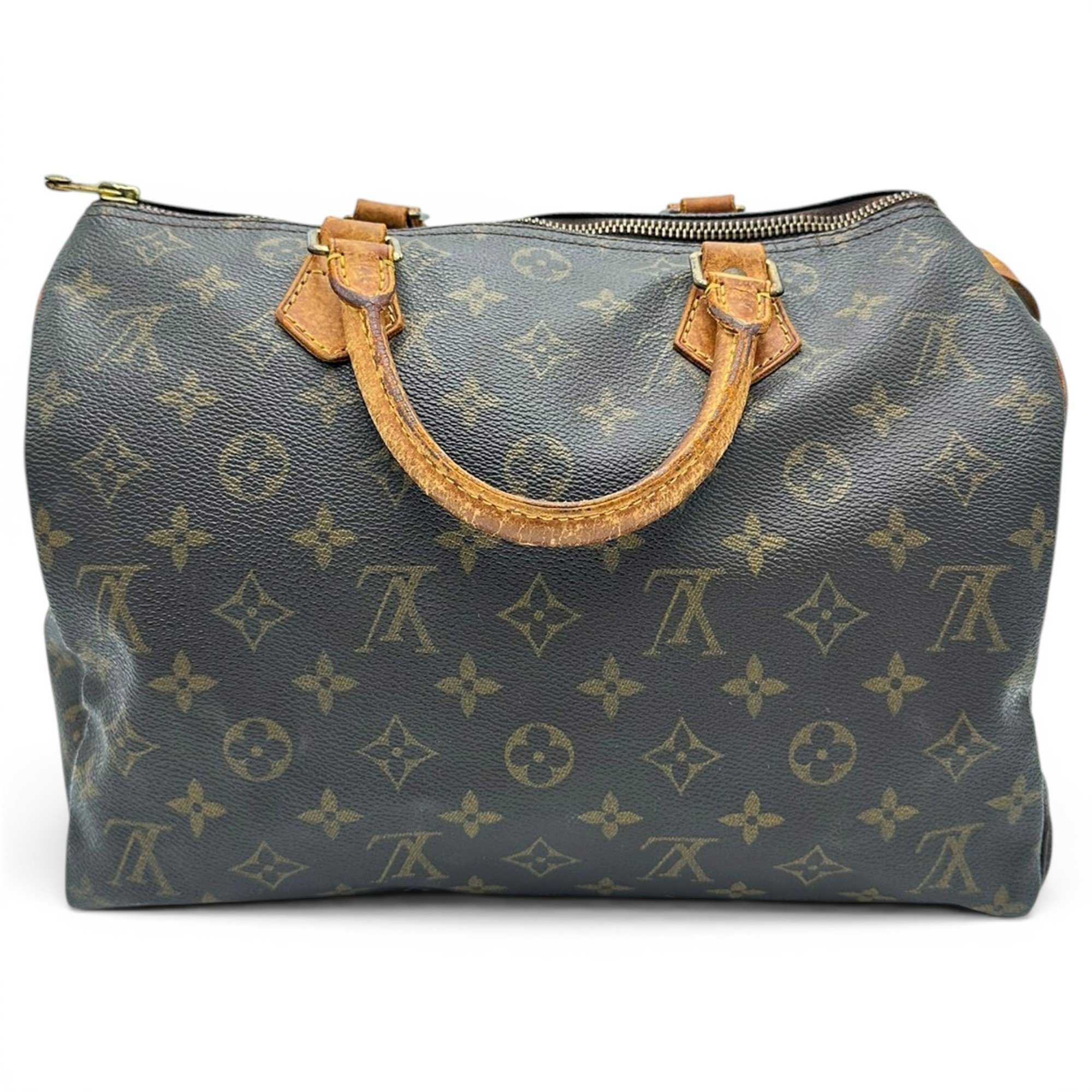 Speedy leather handbag