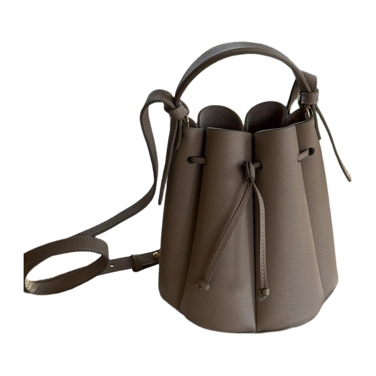 Polene Numéro Huit leather crossbody bag