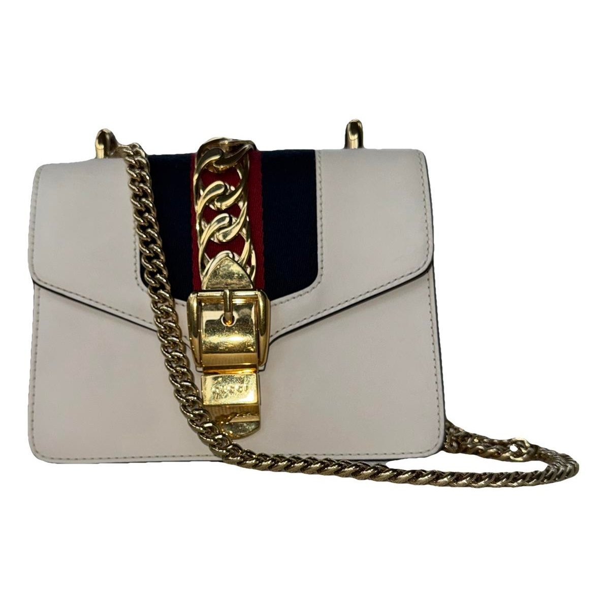 Sylvie Flap Chain leather crossbody bag