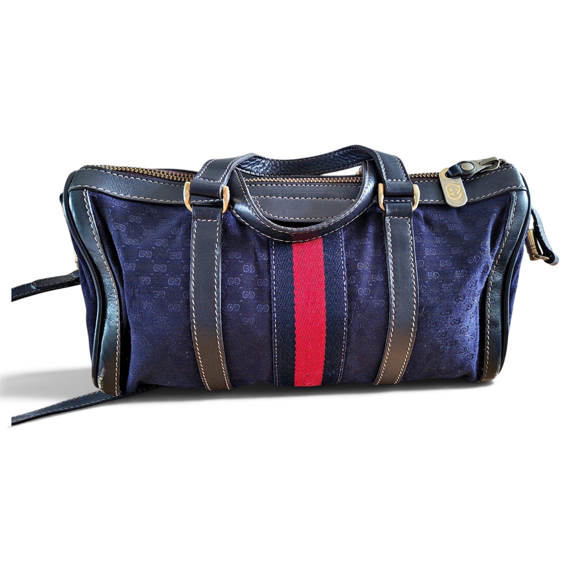 Gucci Boston leather bowling bag