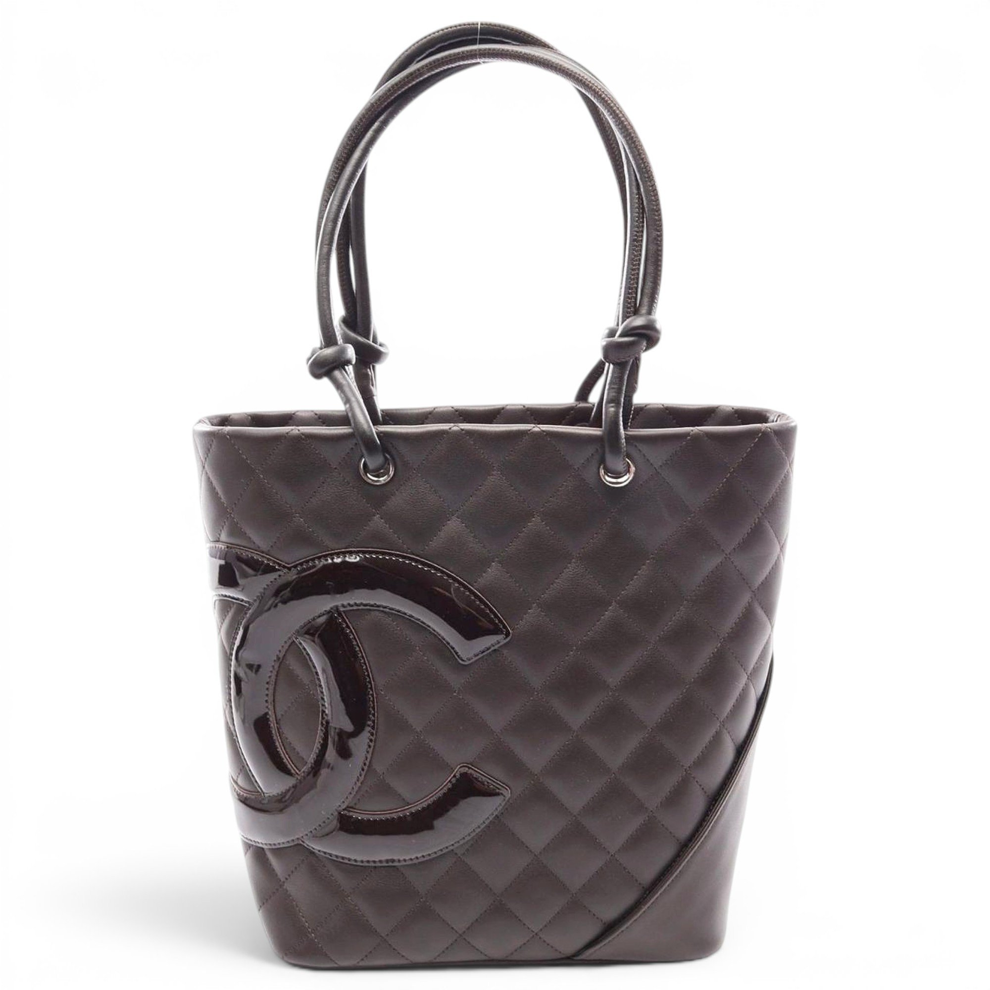 Cambon patent leather tote