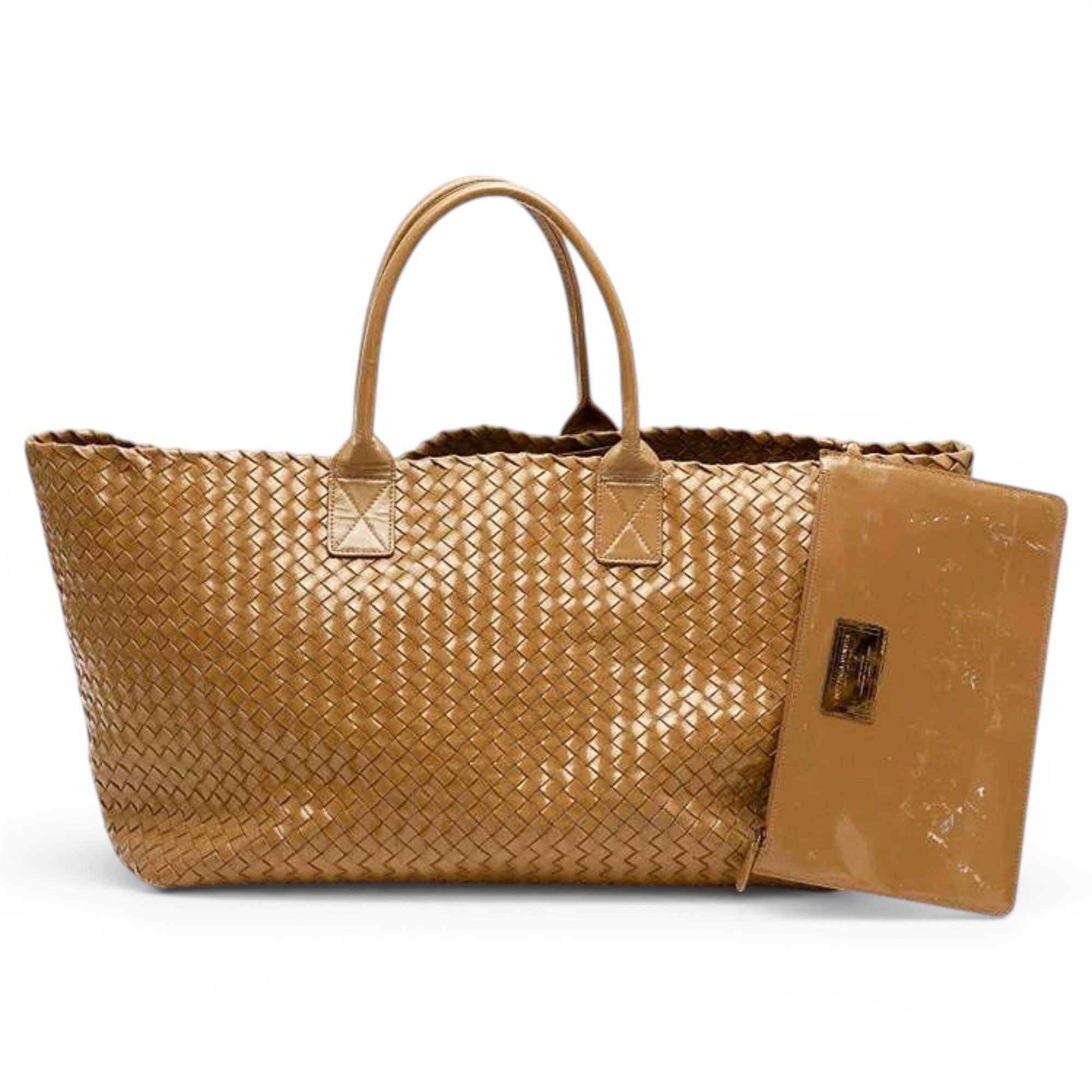 Cabat patent leather tote