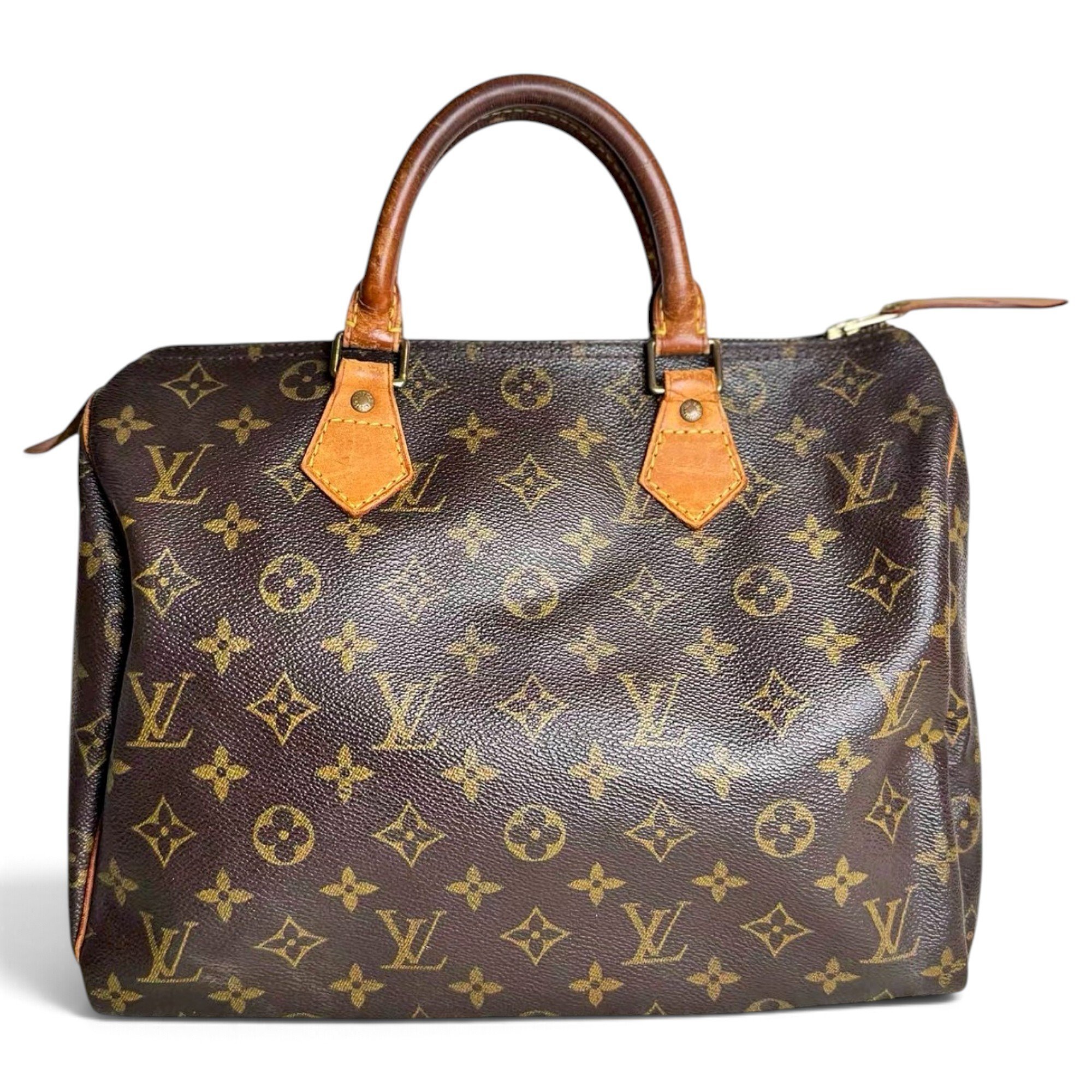 Speedy leather bowling bag