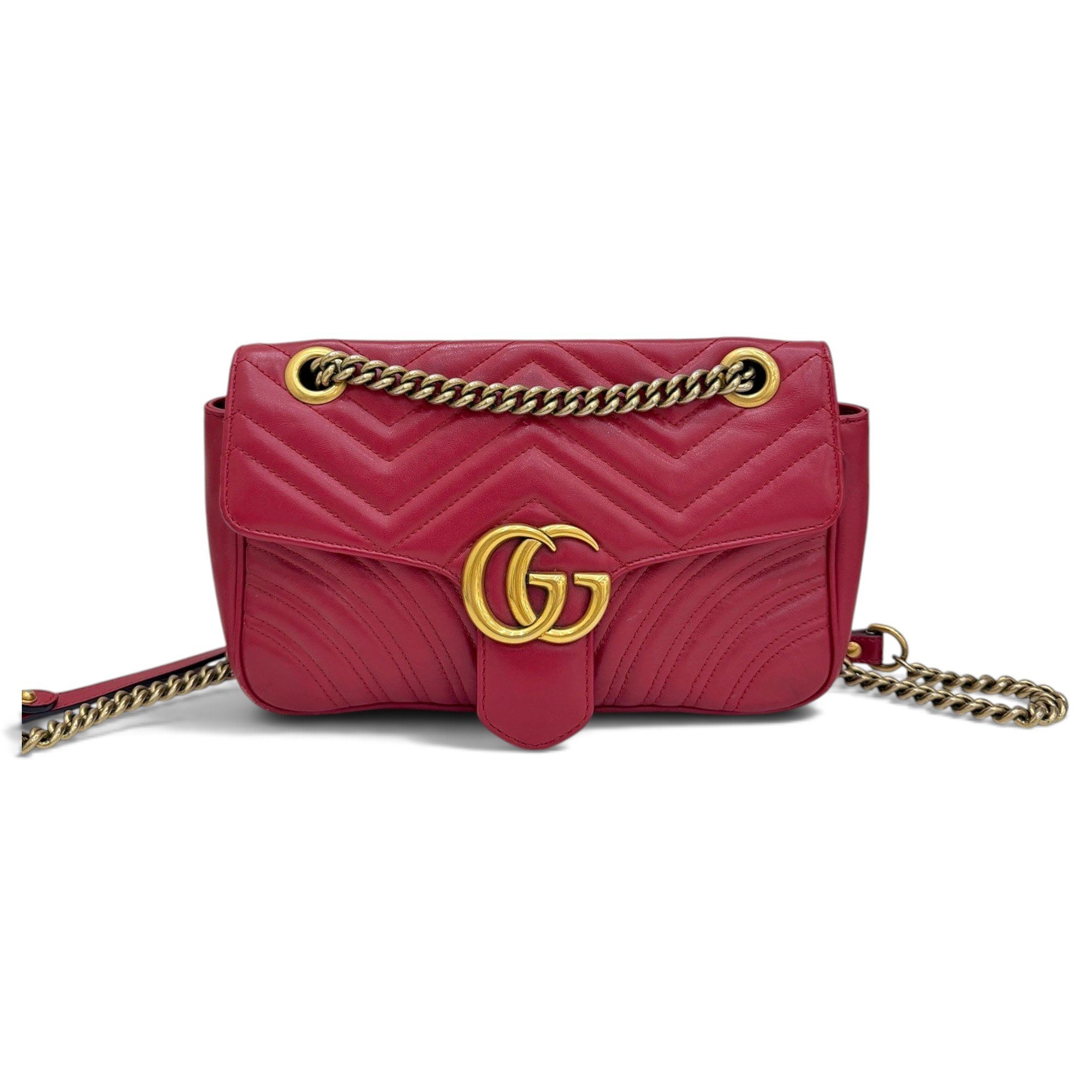 GG Marmont Flap leather handbag