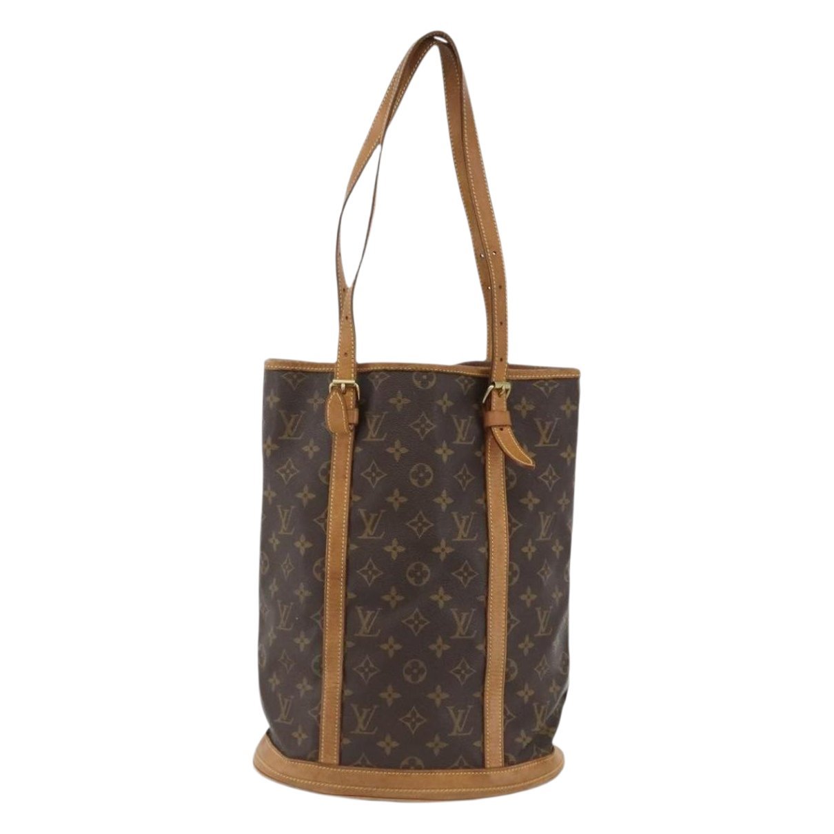 Bucket leather handbag
