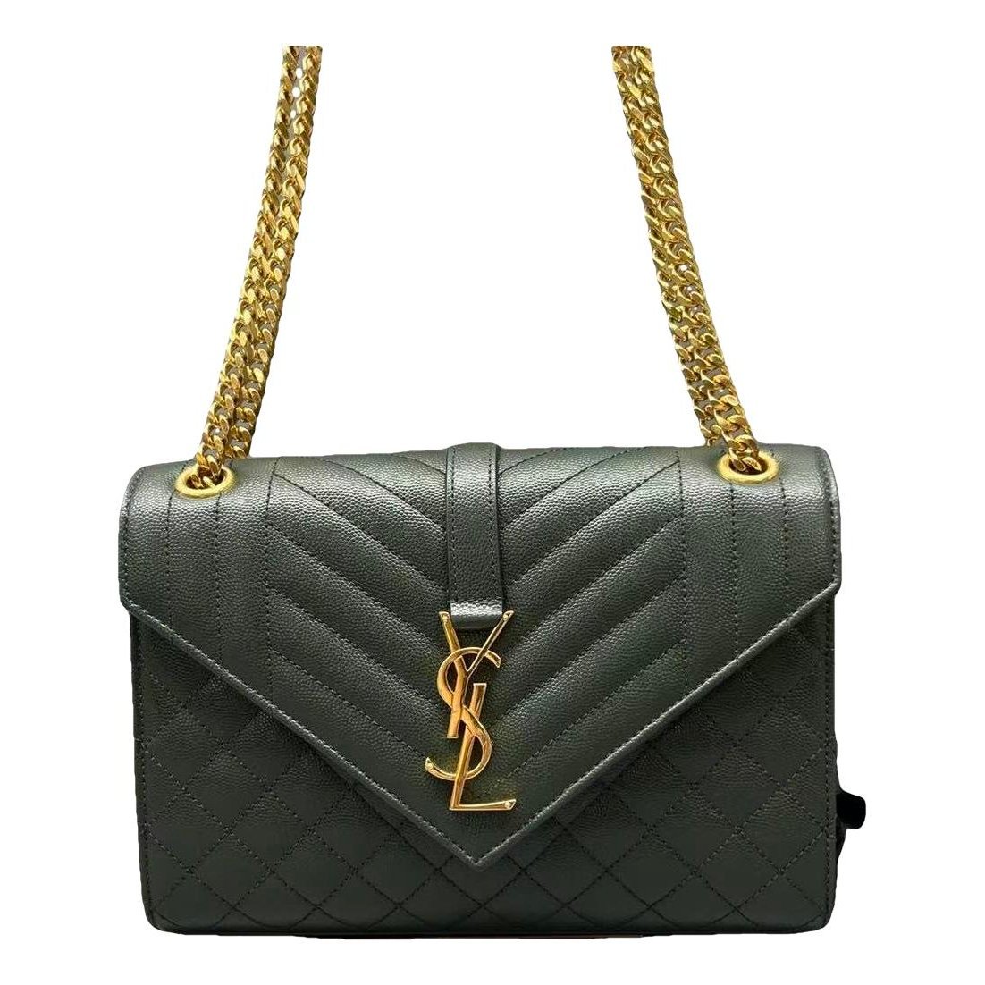 Envelope leather handbag
