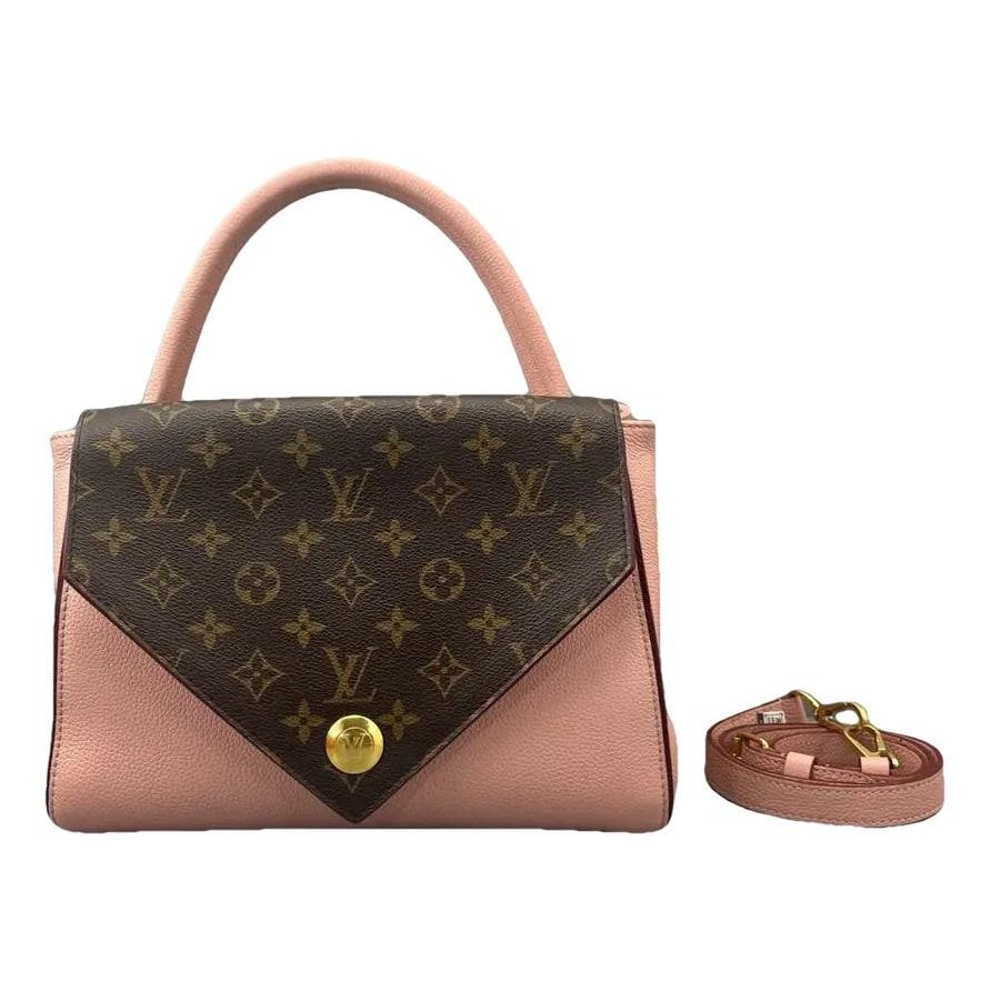 Double V vinyl crossbody bag