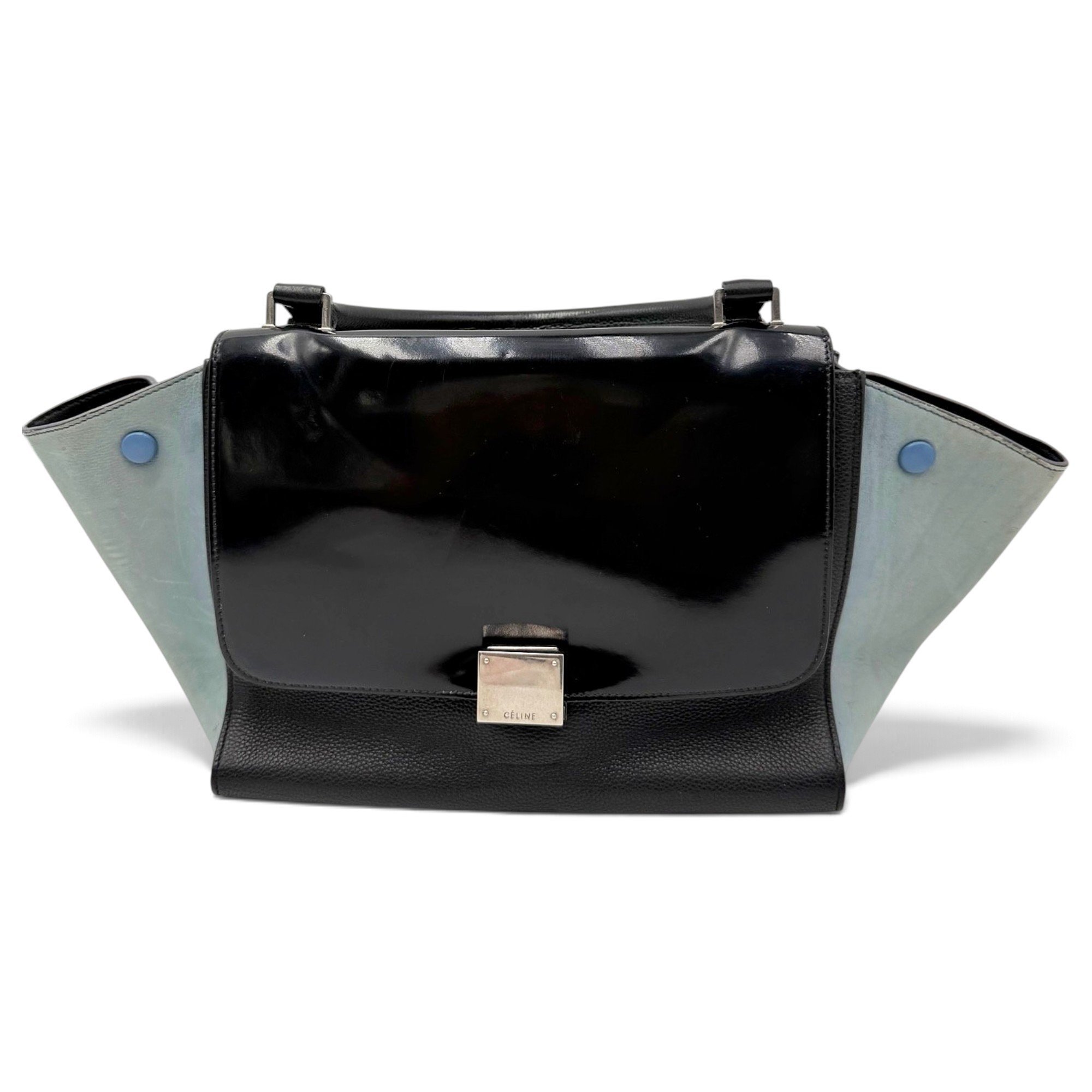 Trapèze leather bag