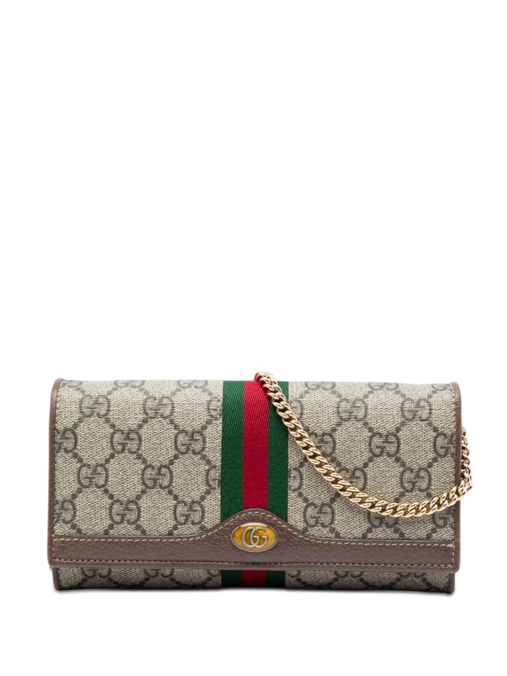 2000-2015 GG Supreme Web Ophidia Wallet on Chain crossbody bag