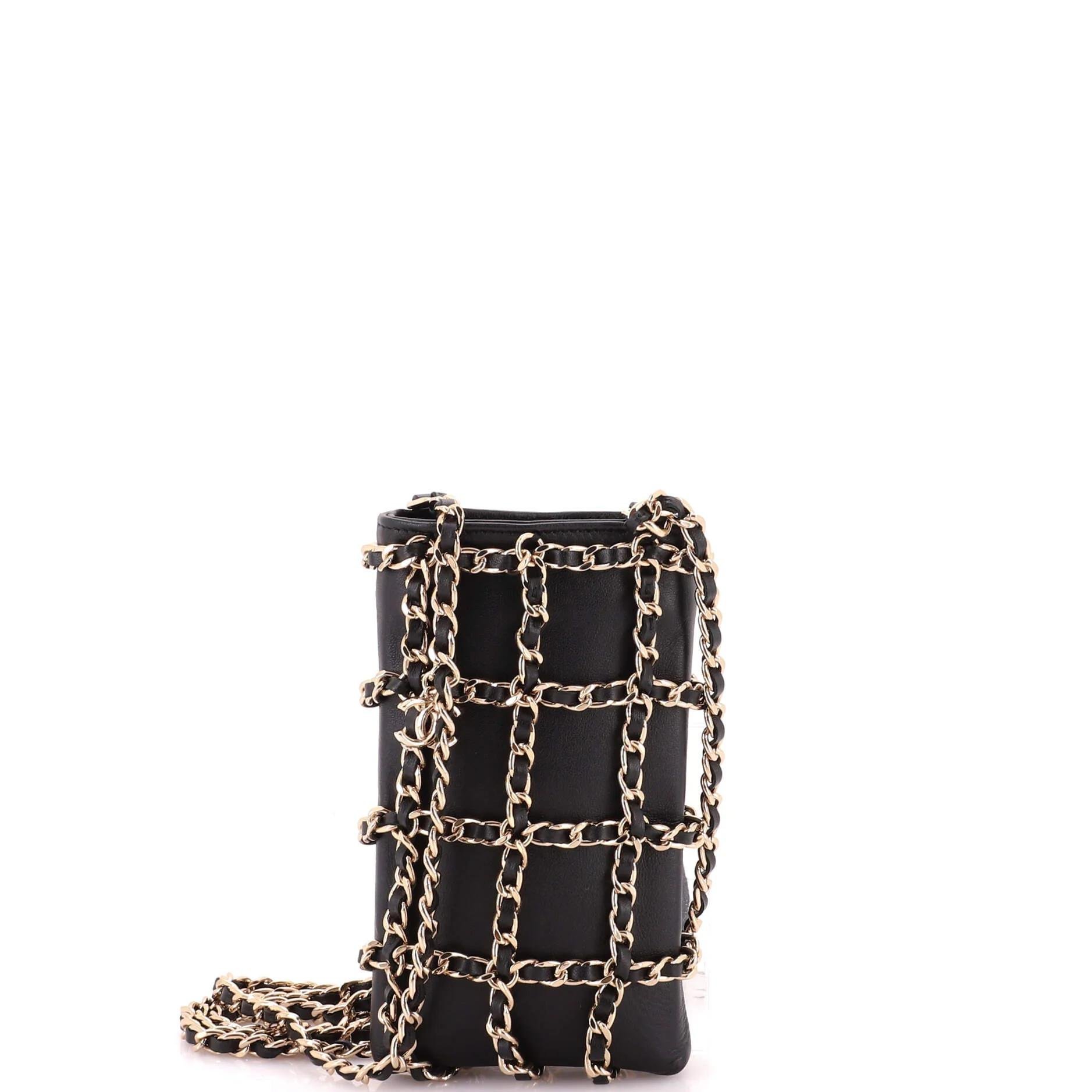 Leather clutch bag