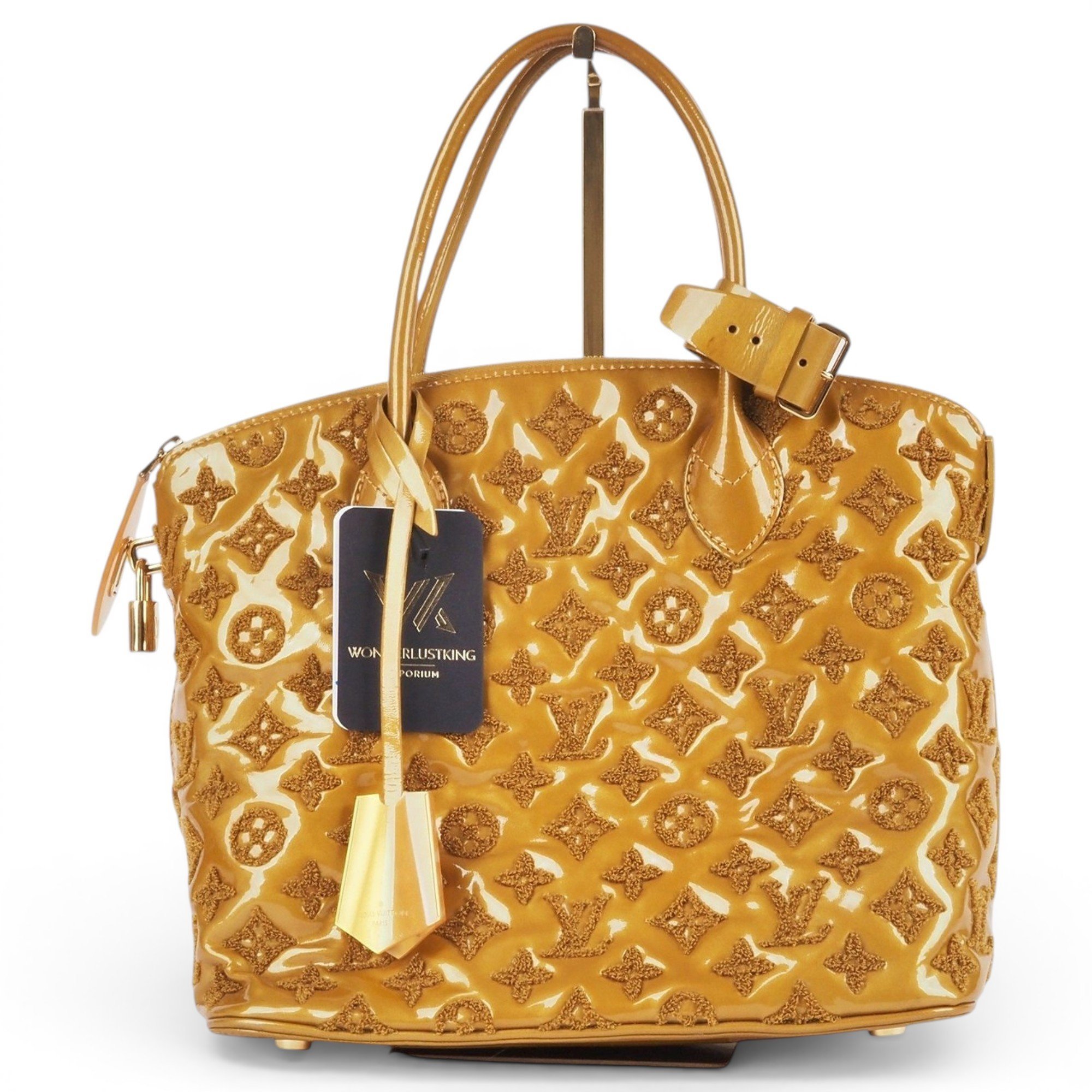 Lockit leather handbag