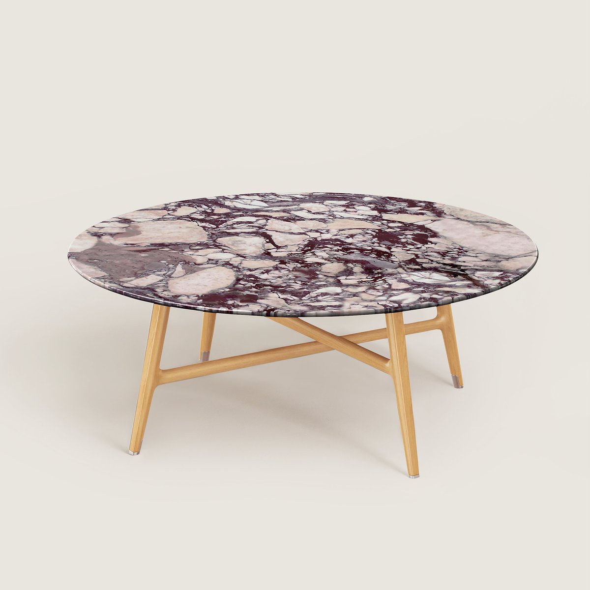 Mauve Les Necessaires D'Hermès Satellite Coffee Table, Medium Model