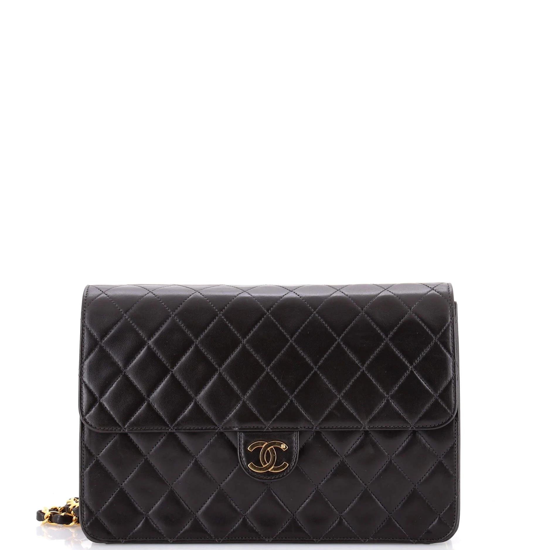 Leather clutch bag
